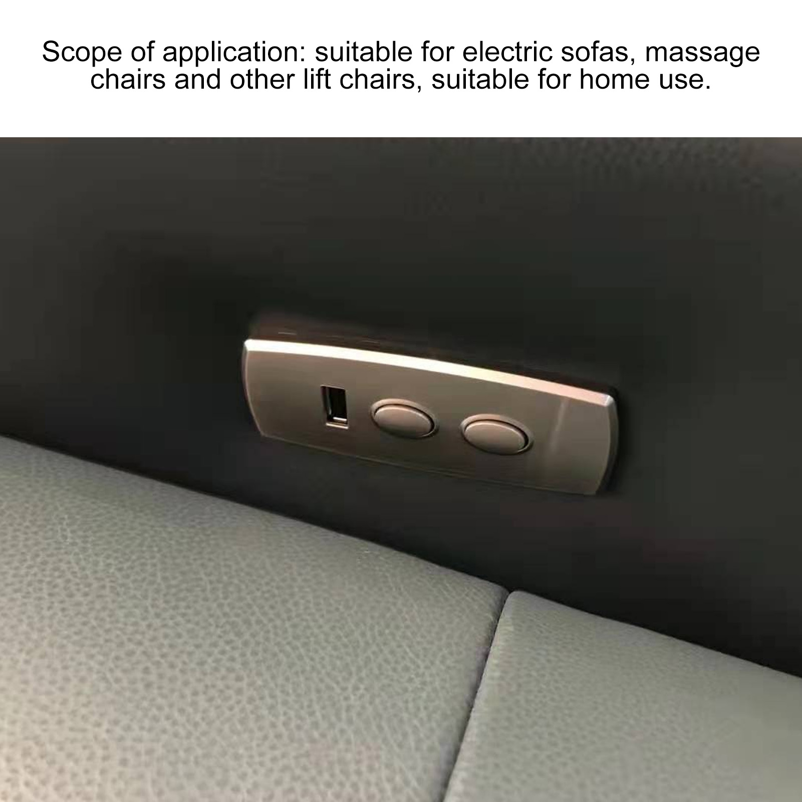 Furniture Hardware Parts - リクライニングスイッチコントローラー,2ボタン,5ピン,USBポート,充電器,電気ソファ,家庭用リモコン