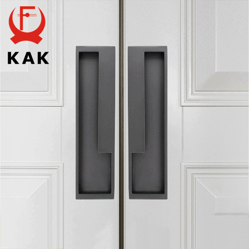Drawer Pull Gold - KAK ブラックゴールド スライドドアハンドル 隠しドアハンドル インテリアドアプル ワードローブハンドル
