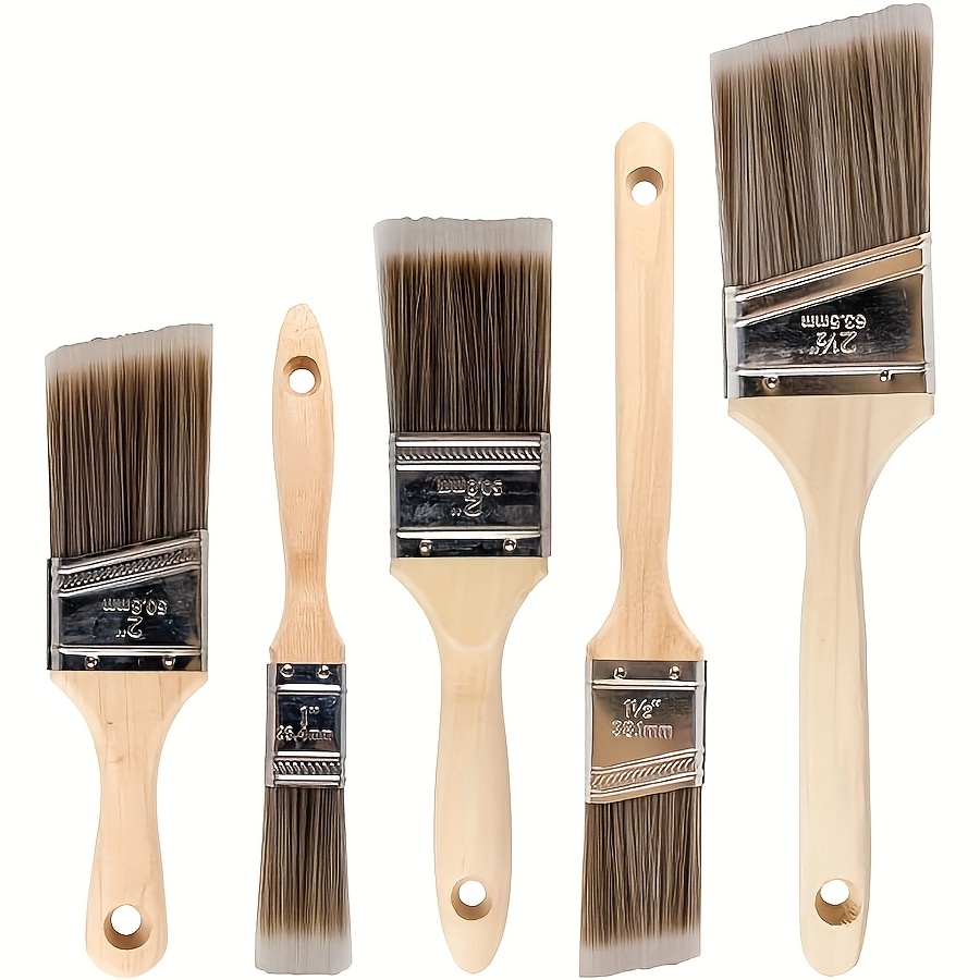 Furniture Hardware Parts - 5本セット 高品質ペイントブラシ BBQブラシ バーベキュー 家具ハンドル 壁塗装用