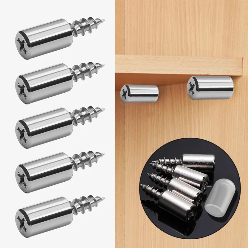 Shelf Peg Support - セルフタッピングネジ レイヤープレートホルダー ワードローブセプタムブラケット 固定ネジ 滑り止めスリーブ付き棚支持ペグ