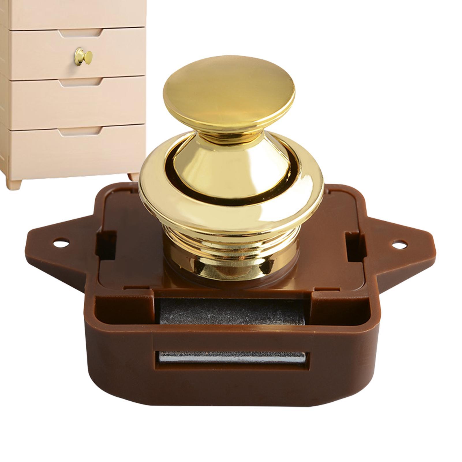 Furniture Hardware Suppliers - キーレス RV プッシュキャビネットロックプッシュボタンラッチキャビネットロック家具ドアロックハードウェアキャンピングカー用プッシュロックボート