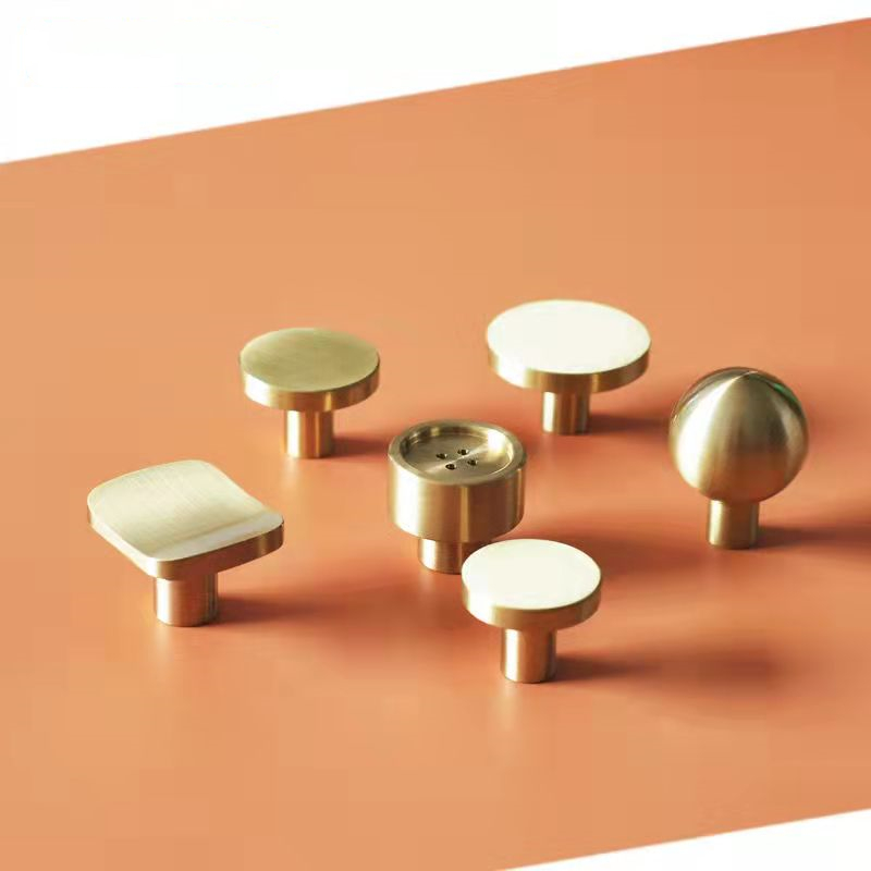 Drawer Pull Gold - キッチン家具用の真ちゅう製キャビネット,引き出し,家具,クローゼットのドア用のロックノブ,無垢材,金メッキ,Handles-1Pack