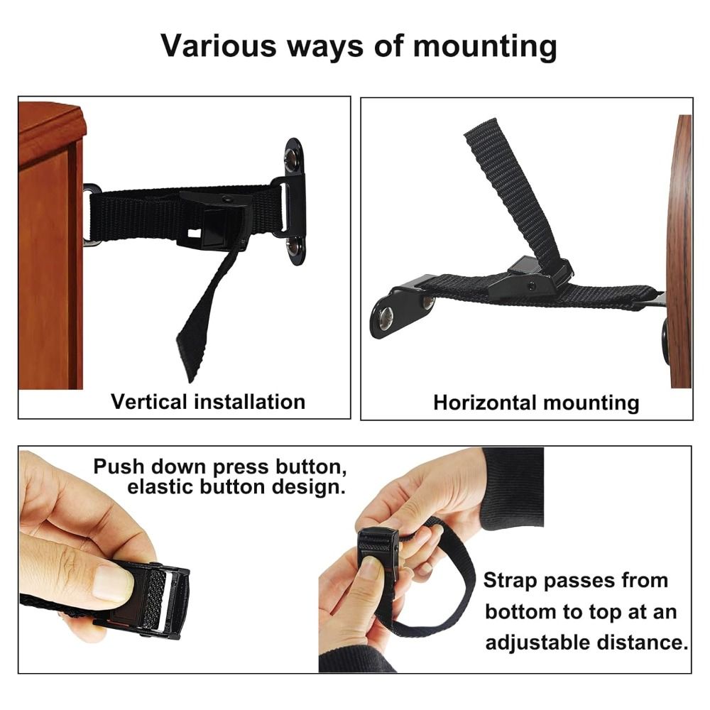 Furniture Hardware Suppliers - 簡単設置耐震家具アンカー調整可能なユニバーサル壁アンカーユニセックス耐震家具安全キット安全