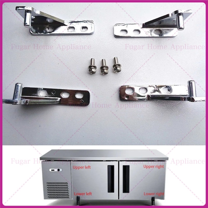 Furniture Hardware Fitting - ホイールベース35mm 冷蔵庫ヒンジ 業務用厨房アクセサリー 冷凍庫交換用 冷蔵庫ドアヒンジ 冷蔵庫ヒンジセット