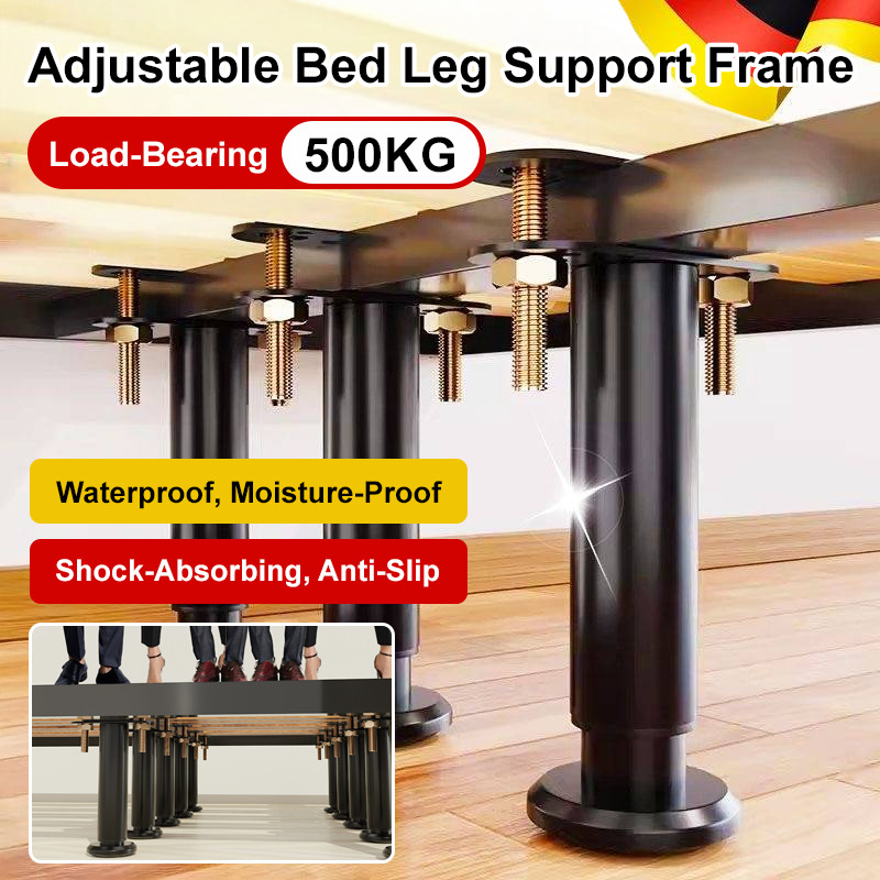 Furniture Hardware Parts - 頑丈なベッド脚サポートブラケット、頑丈な金属製ベッドフレーム補強、家具金具部品、ベッドの安定性、簡単な取り付け