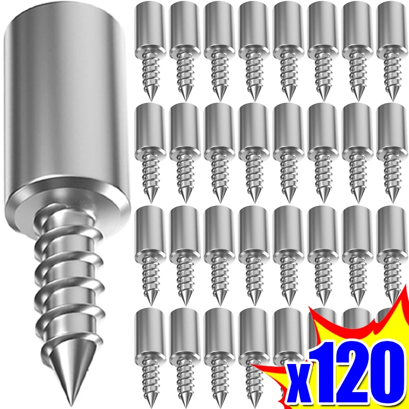 Shelf Peg Support - 120/10個入りセルフタッピングネジ、棚板ホルダー、ワードローブ仕切り板ブラケット、固定ネジ、棚支持ペグ、滑り止めスリーブ付き
