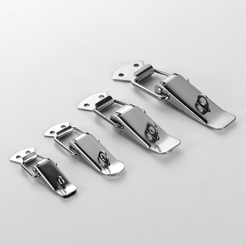 Furniture Hardware Suppliers - 4 個 304 ステンレスキャビネットボックスロックスプリング式ラッチキャッチトグル鉄製ハスプスライドドア窓家具ハードウェア用