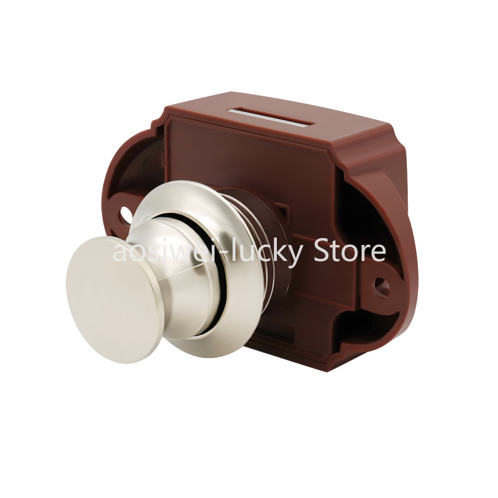 Furniture Hardware Suppliers - キャンピングカープッシュロック Rv キャラバンボートモーターラッチボタンロック家具引き出しラッチドアロックハードウェア