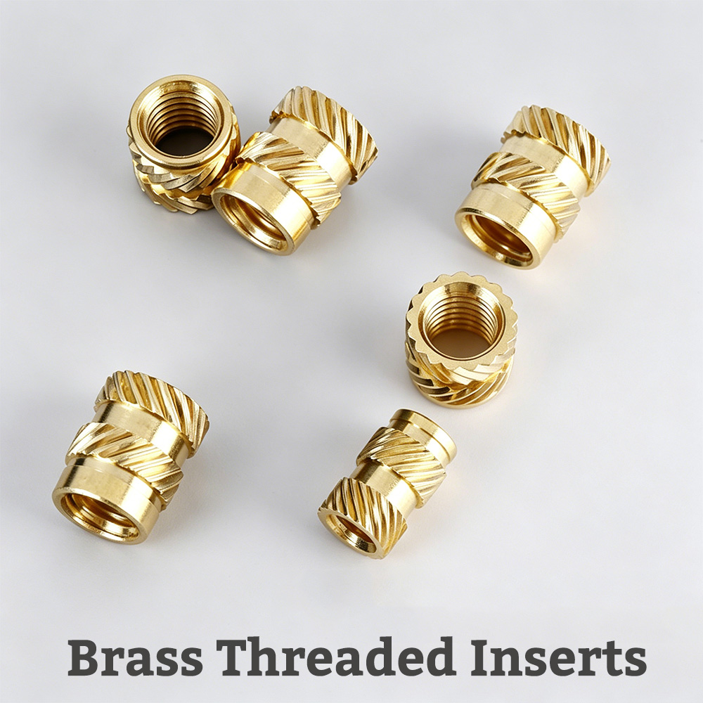 1/4-20 UNC真鍮ローレットナット – 長さ3.2/4 - Furniture Hardware Threaded Inserts のレビューと価格