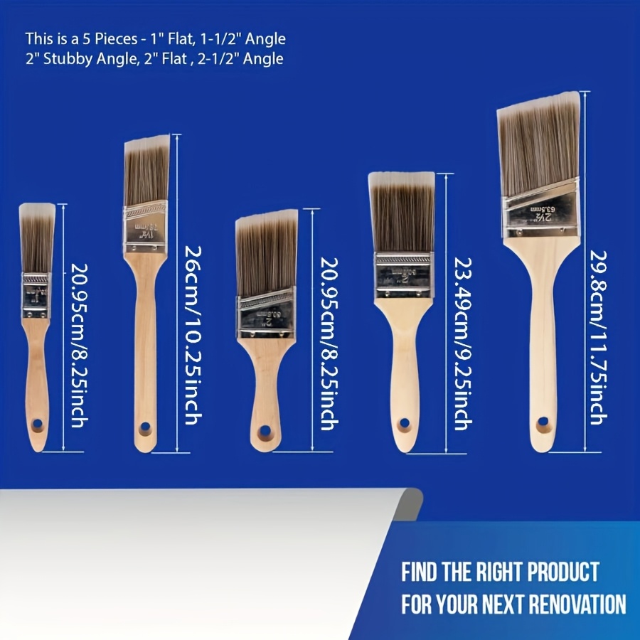 5本セット 高品質ペイントブラシ BBQブラシ バーベキュー - Furniture Hardware Parts のレビューと価格