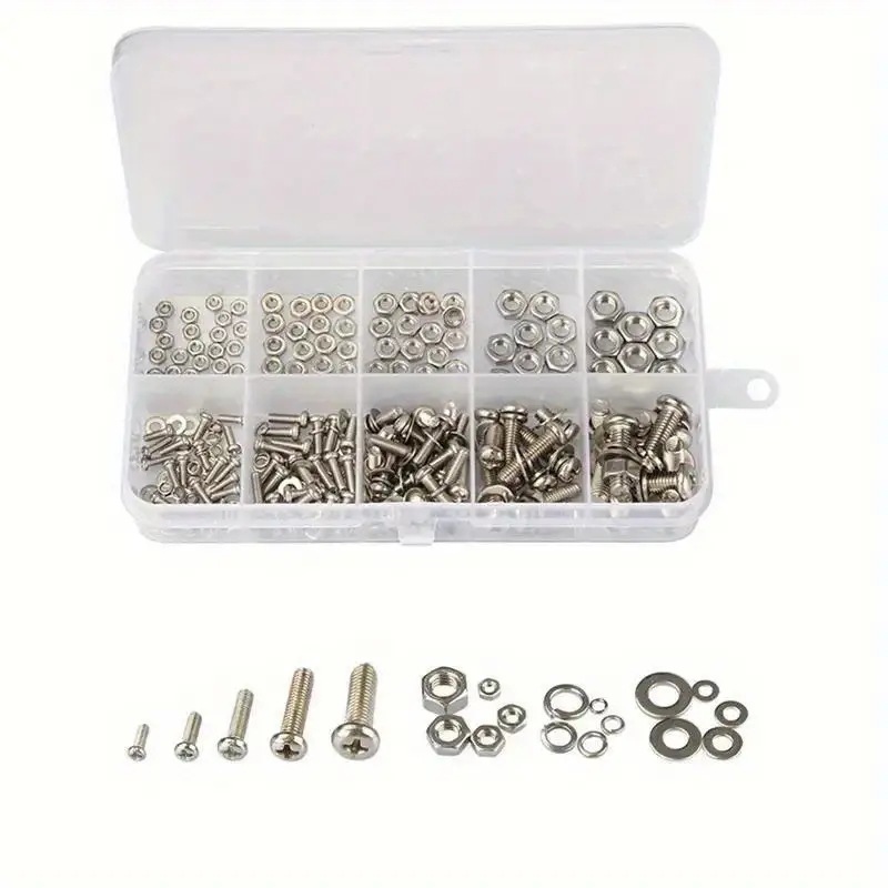 320個の六角ナットとボルトセットM2-M5耐久性のあるユニ - Furniture Hardware Nut のレビューと価格