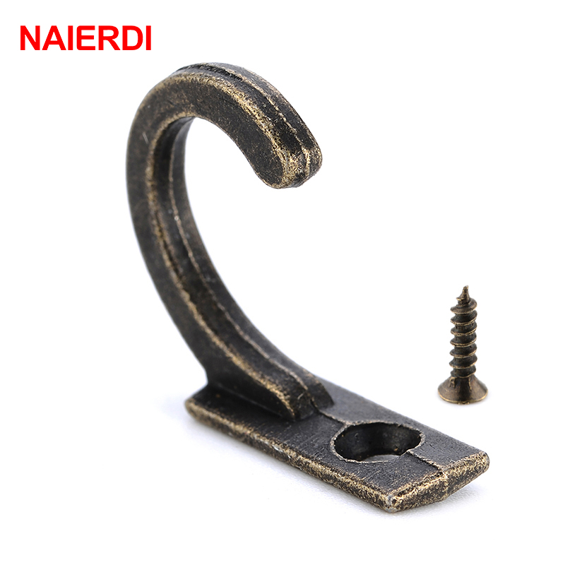 Naierdi-小さなアンティークウォールフック,10個,湾 - Furniture Hardware Suppliers のレビューと価格