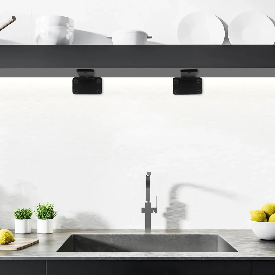 2個入り高耐久フローティングシェルフブラケット、拡張ネジ付き - Shelf Peg Support のレビューと価格