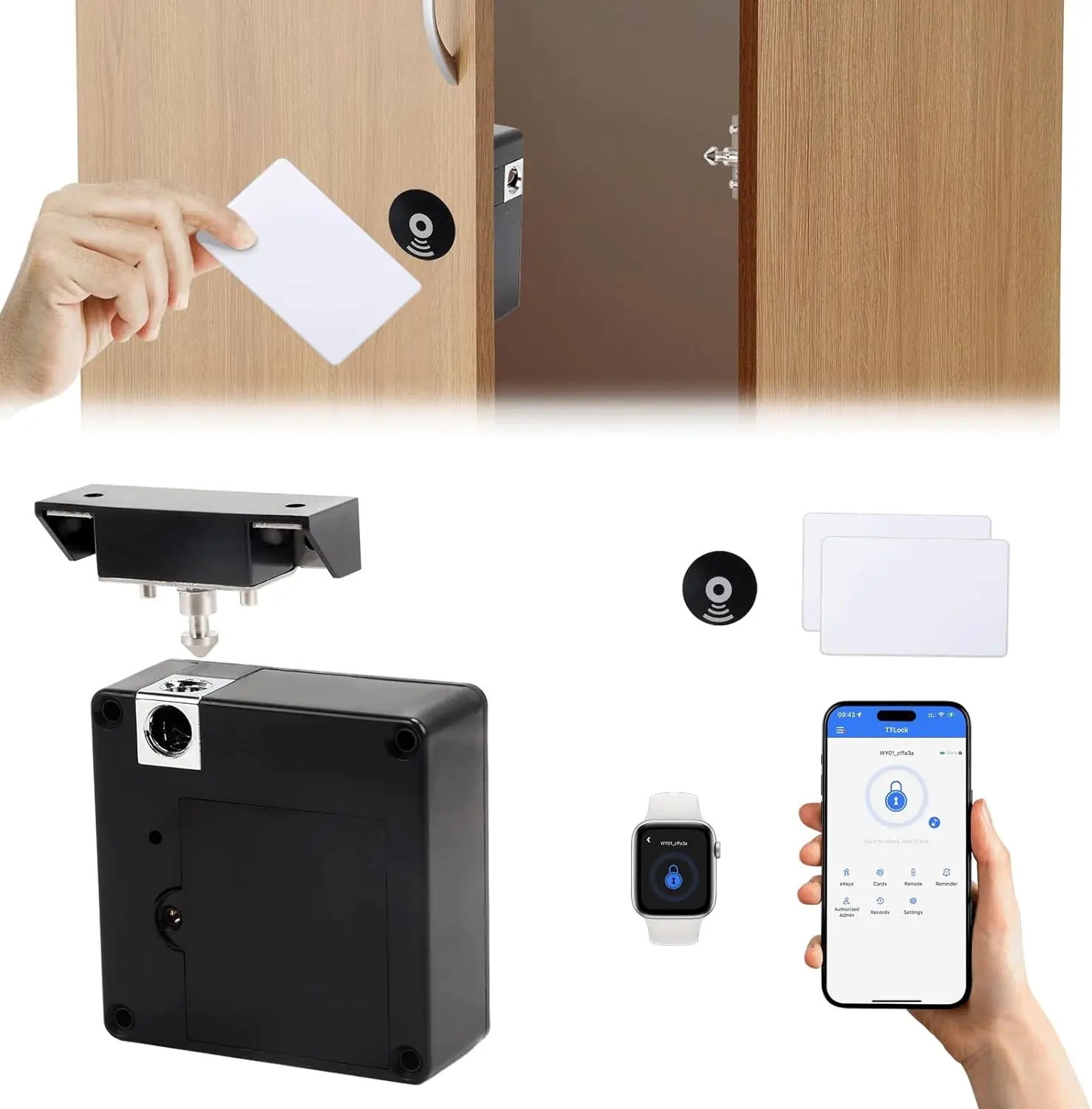 携帯電話NFCスマートロッカー電子錠RFID13.56mhz - Furniture Hardware Suppliers のレビューと価格