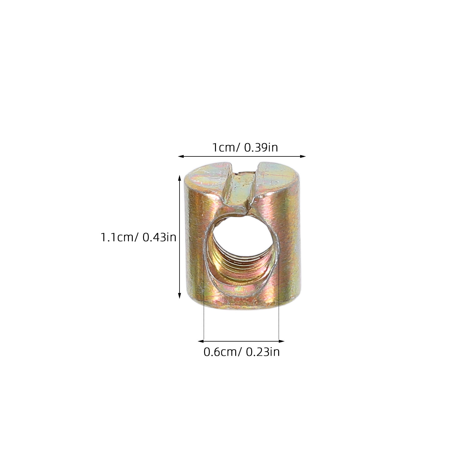 家具組み立て修理用M6スロット付きバレルナット100個セット - Furniture Hardware Threaded Inserts のレビューと価格