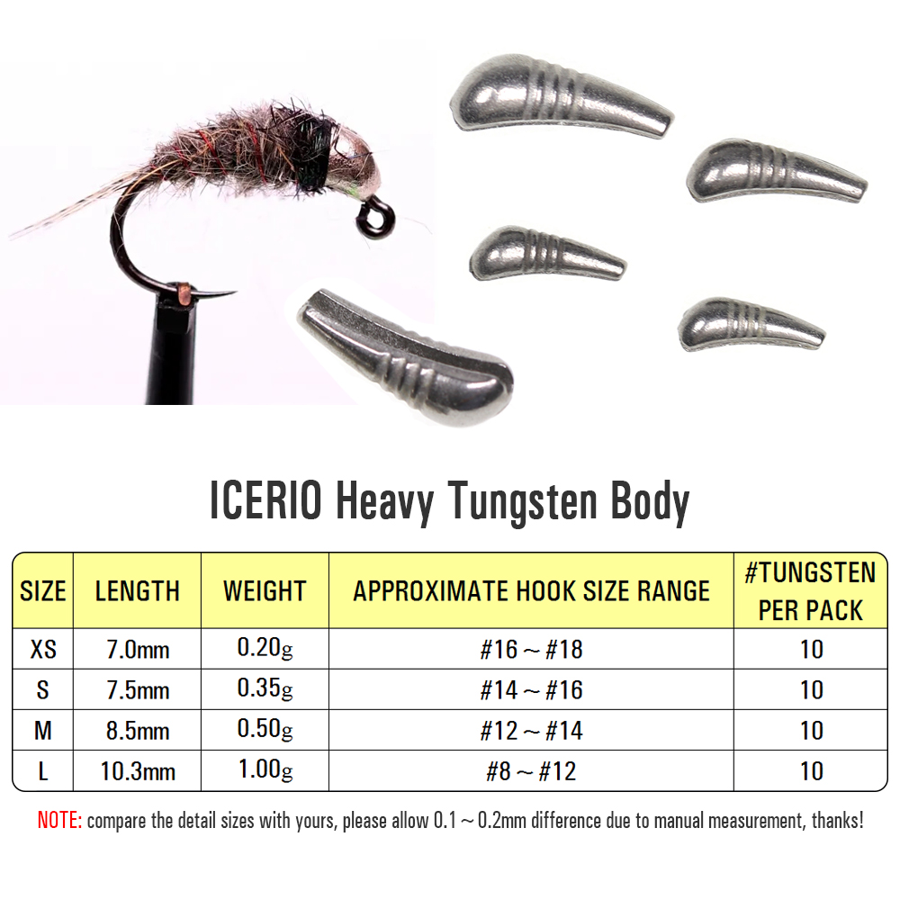 Icerio-釣り用の10個のタングステンベイトのセット,タ - Furniture Hardware Jig のレビューと価格