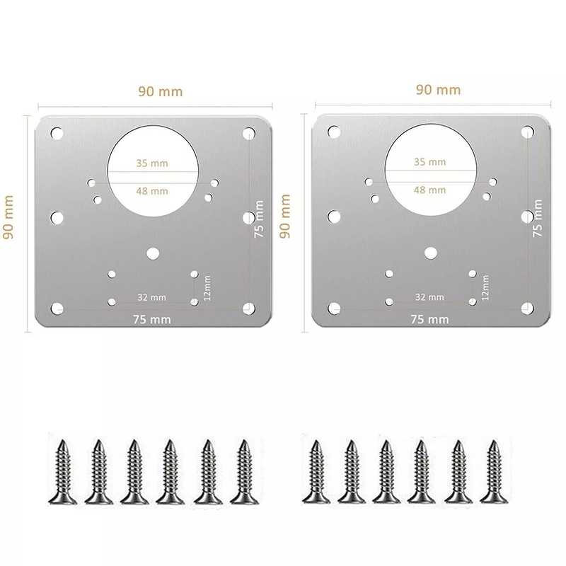 2/10 個セットヒンジ修理プレートキッチンキャビネットドア - Furniture Hardware Fixing Screws のレビューと価格