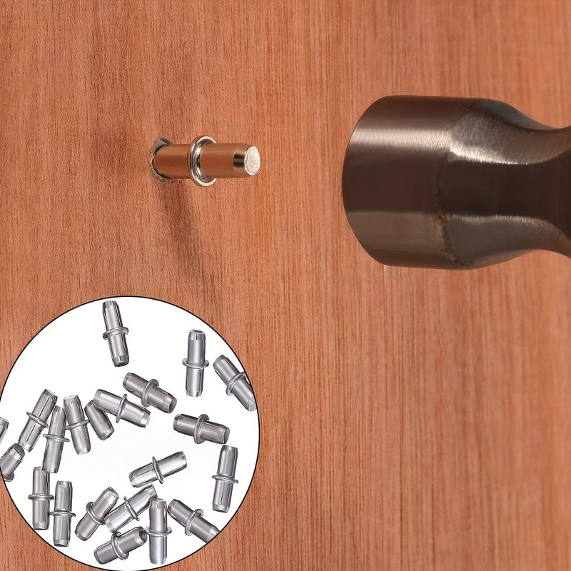 71個の棚支持ピン、ワードローブの棚支持用鉄製金属素材、コン - Shelf Peg Support のレビューと価格