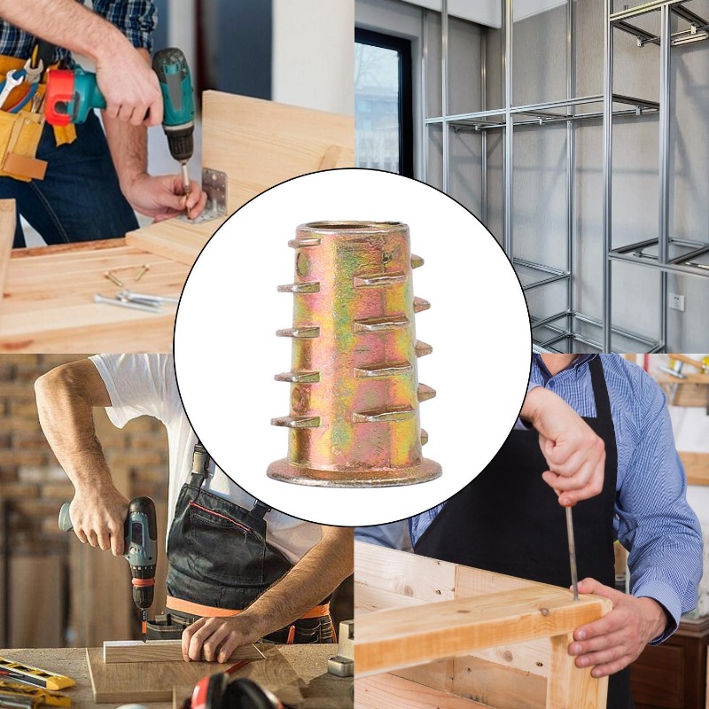 炭素鋼製ねじ込み式インサートナット六角穴付きインサートナット - Furniture Hardware Threaded Inserts のレビューと価格