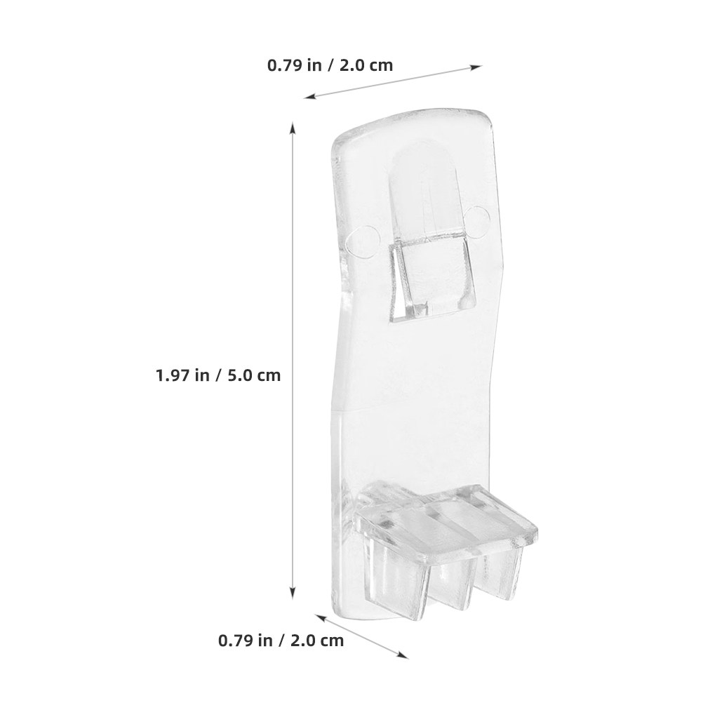 30個入り 透明プラスチック製棚受けペグ ロッキングクリップ - Shelf Peg Support のレビューと価格