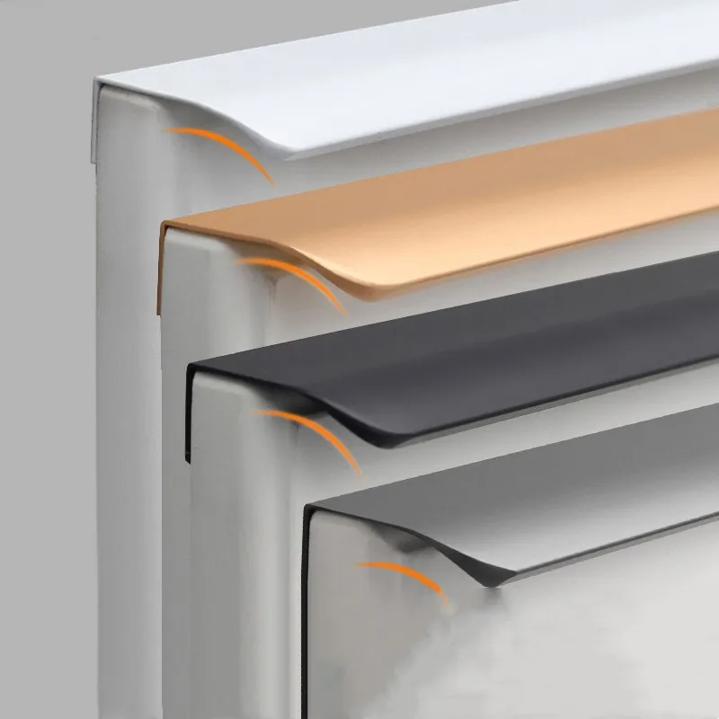 ゴールドキッチンキャビネットワードローブドア目に見えないドレ - Drawer Pull Gold のレビューと価格