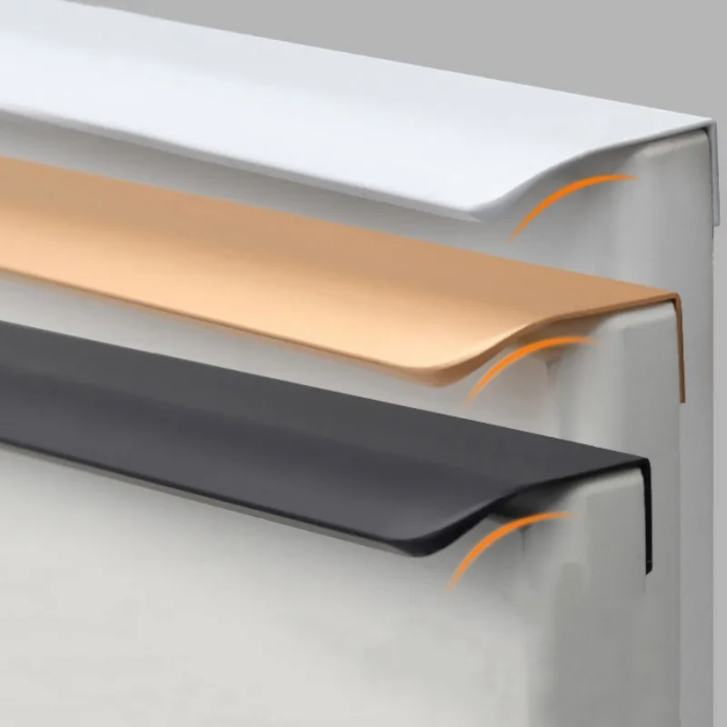 ゴールドキッチンキャビネットワードローブドア目に見えないドレ - Drawer Pull Gold のレビューと価格