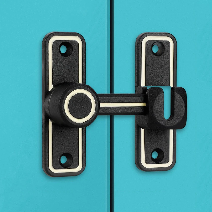 照明納屋ドアラッチロック、スライドロック、90度直角、バスル - Furniture Hardware Fitting のレビューと価格