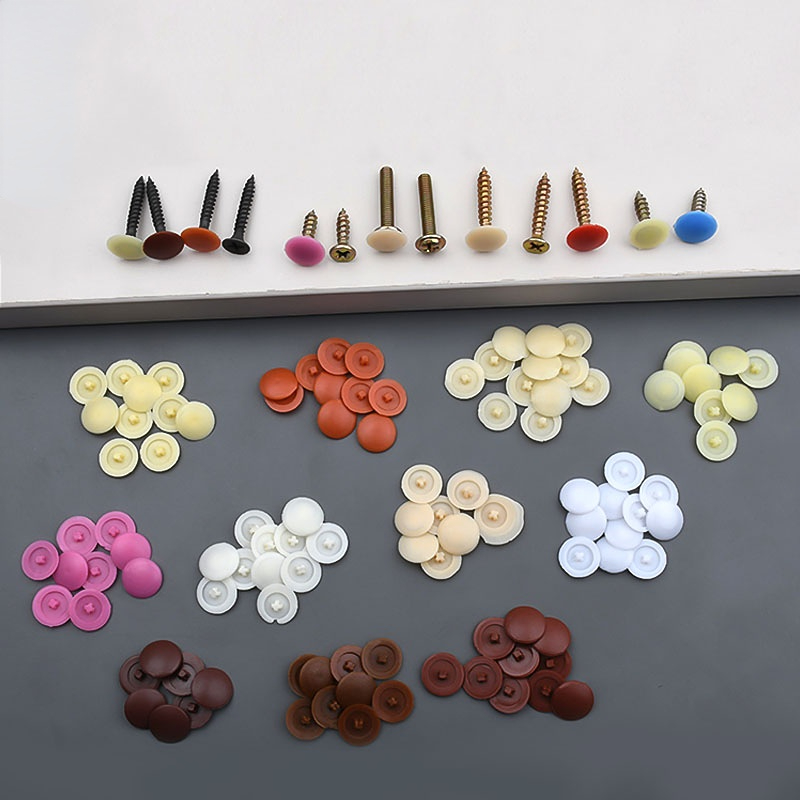 100/500/1000 個プラスチック製スクリューキャップ - Furniture Hardware Nut のレビューと価格