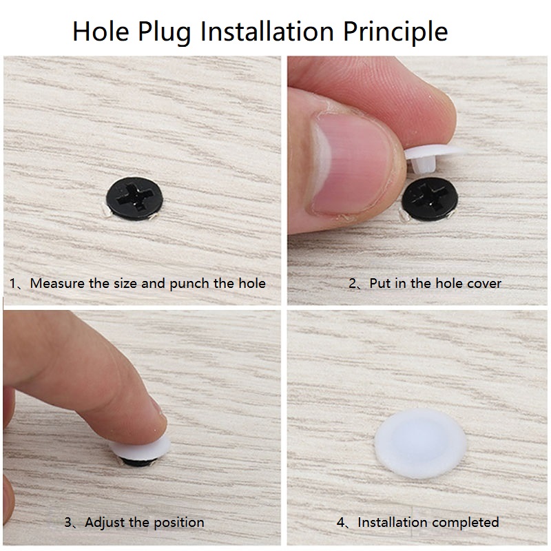 100/500/1000 個プラスチック製スクリューキャップ - Furniture Hardware Nut のレビューと価格