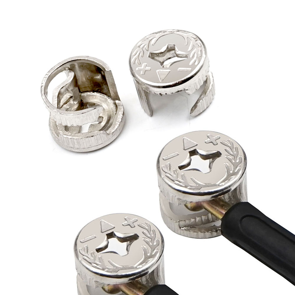 3 in 1ダボジグネジ家具接続金具セット偏心ホイールナット - Furniture Hardware Nut のレビューと価格