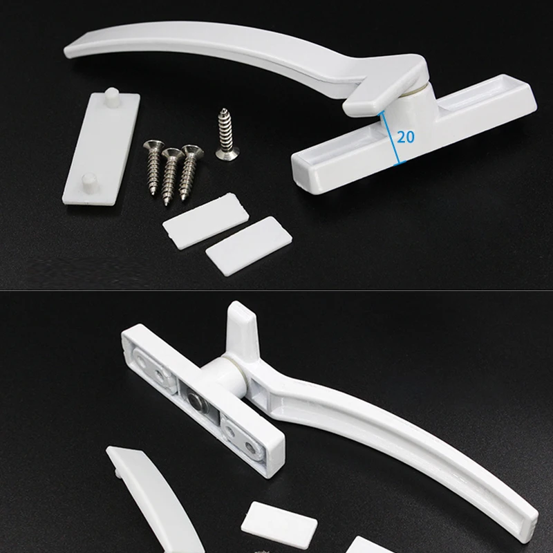 左右の手白交換用ウィンドウハンドルハンド亜鉛合金ウィンドウハ - Zinc Furniture Hardware のレビューと価格
