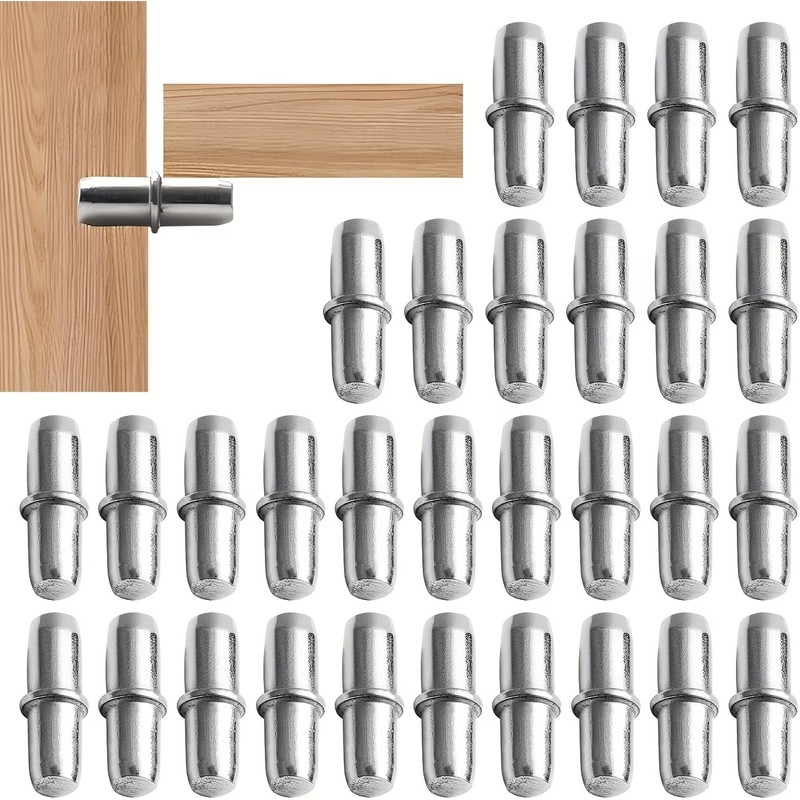 56個の鉄製キャビネットペグ、キャビネット棚用の頑丈な耐荷重 - Shelf Peg Support のレビューと価格