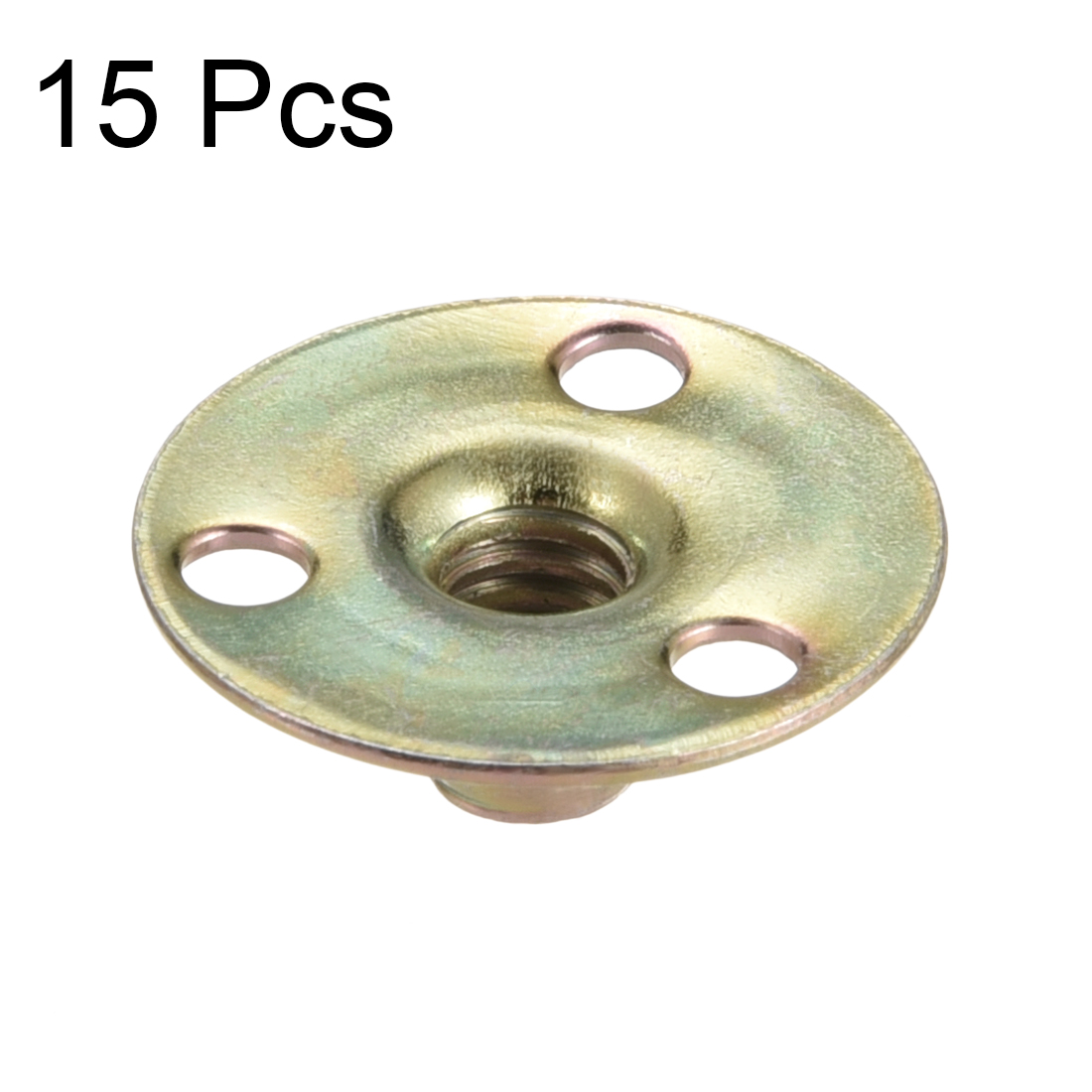 炭素鋼Tナットロックナット、フランジインサート、女性糸、3穴 - Furniture Hardware Threaded Inserts のレビューと価格