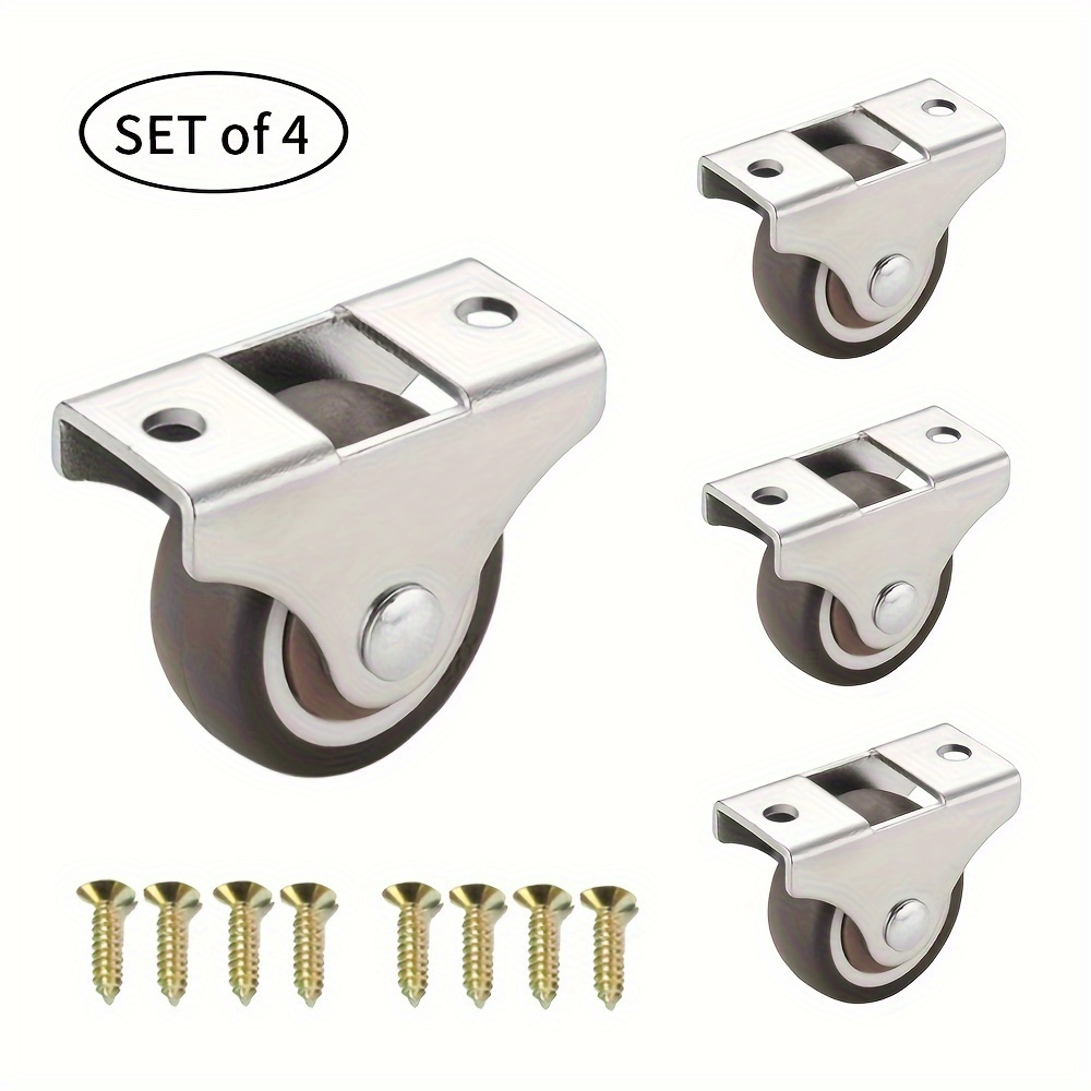 固定式キャスターホイール、ネジ付きヘビーデューティーラバー家 - Furniture Hardware Fixing Screws のレビューと価格