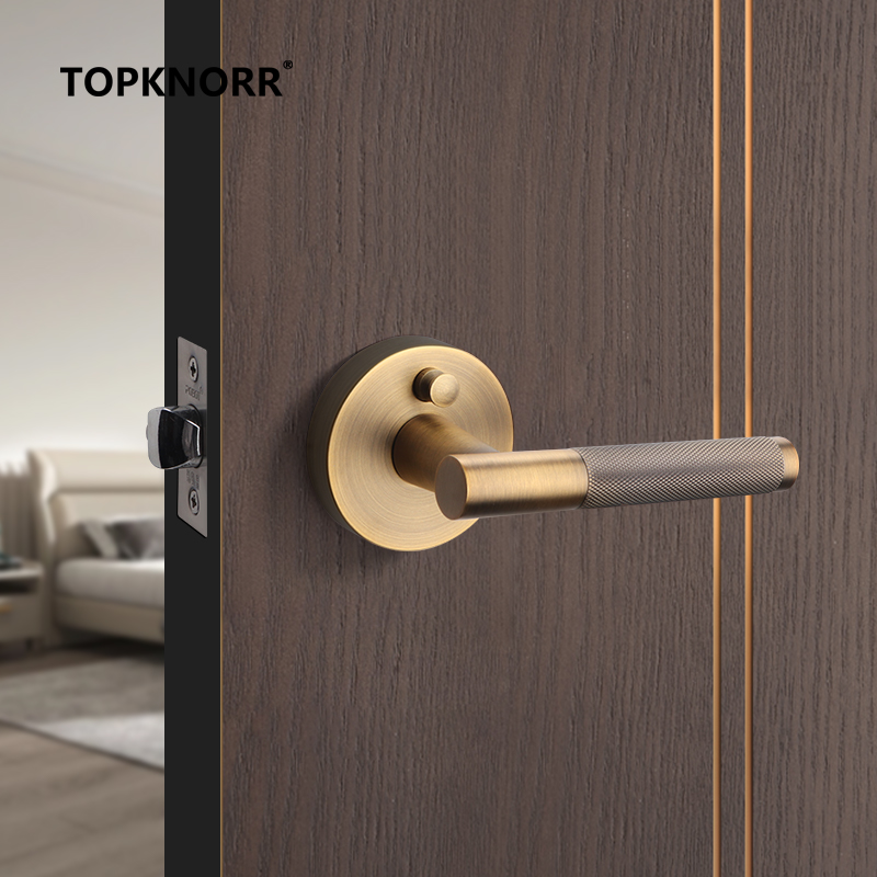 浴室ロックボール通路ロックシングルタングキーレス寝室プライバ - Zinc Furniture Hardware のレビューと価格