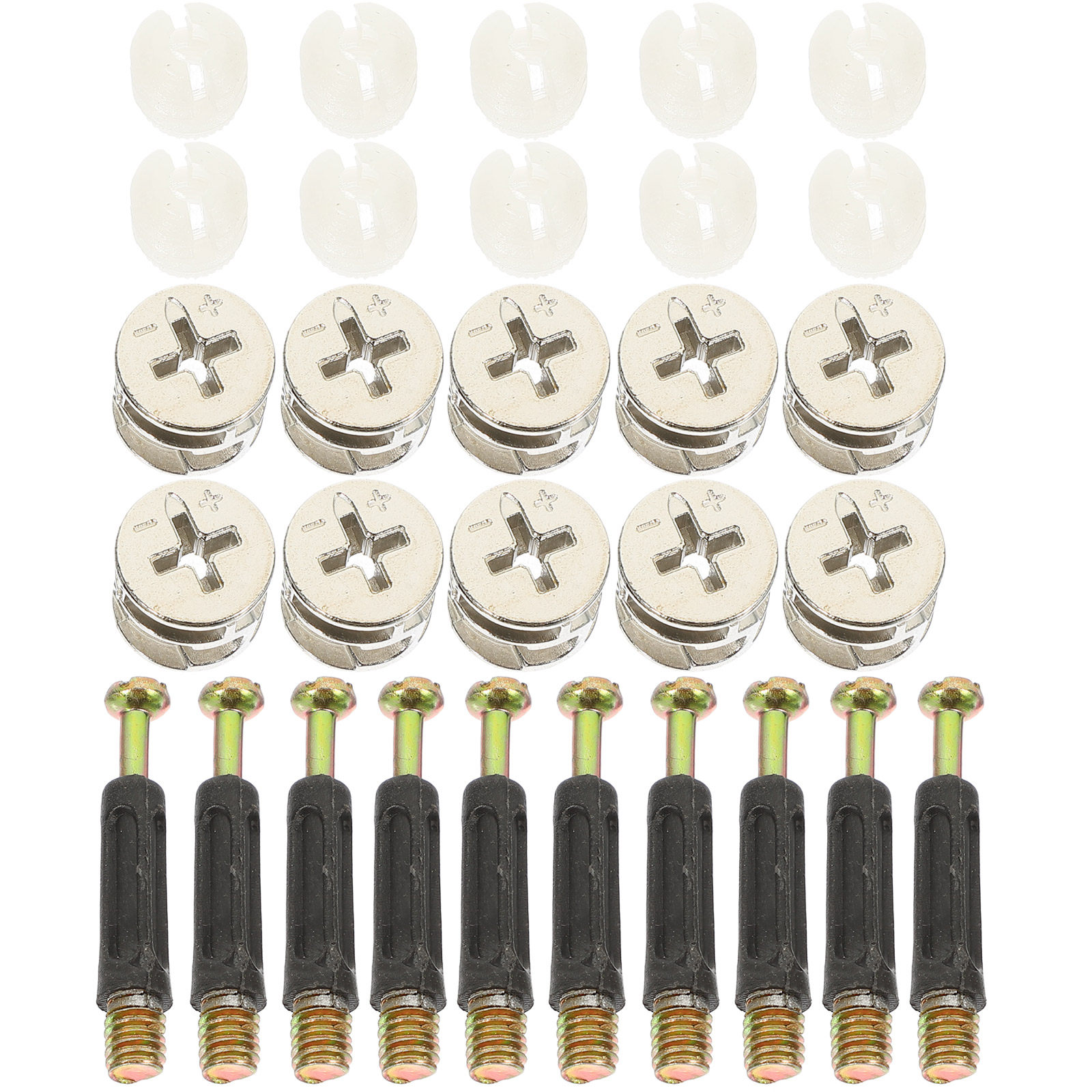 家具用サイド接続金具カムロックコネクター10セット、食器棚・ - Furniture Hardware Threaded Inserts のレビューと価格