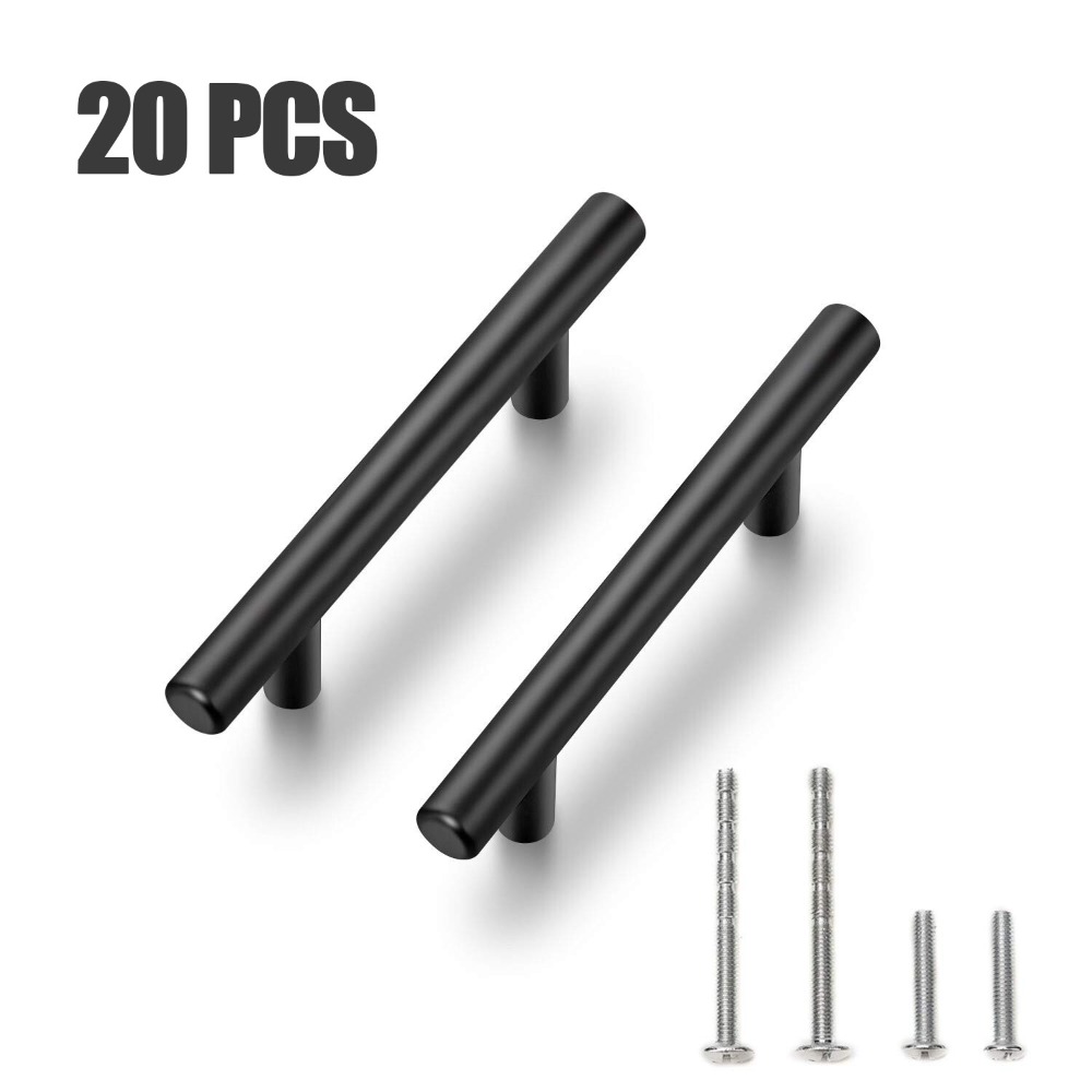 20 個キャビネット取手マットブラックステンレス鋼ドレッサー - Furniture Hardware Nut のレビューと価格