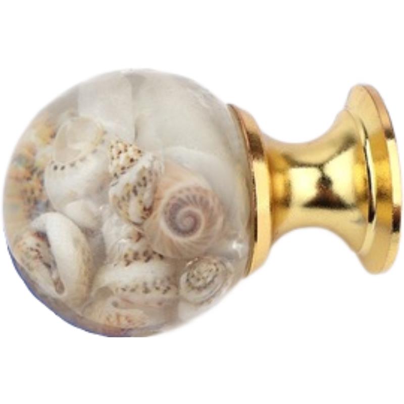 アンバーシェルタイガーアイゴールド食器棚取手引き出しノブドア - Drawer Pull Gold のレビューと価格