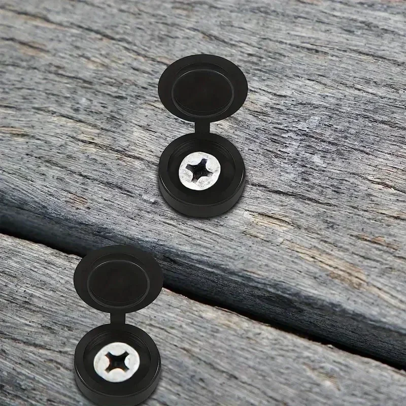 1000 個ヒンジ付きプラスチックネジキャップカバー倍スナッ - Furniture Hardware Nut のレビューと価格