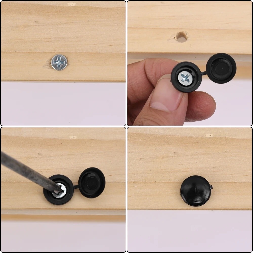 100 個新しいユニバーサルフィットネジ保護カバースナップ保 - Furniture Hardware Fixing Screws のレビューと価格