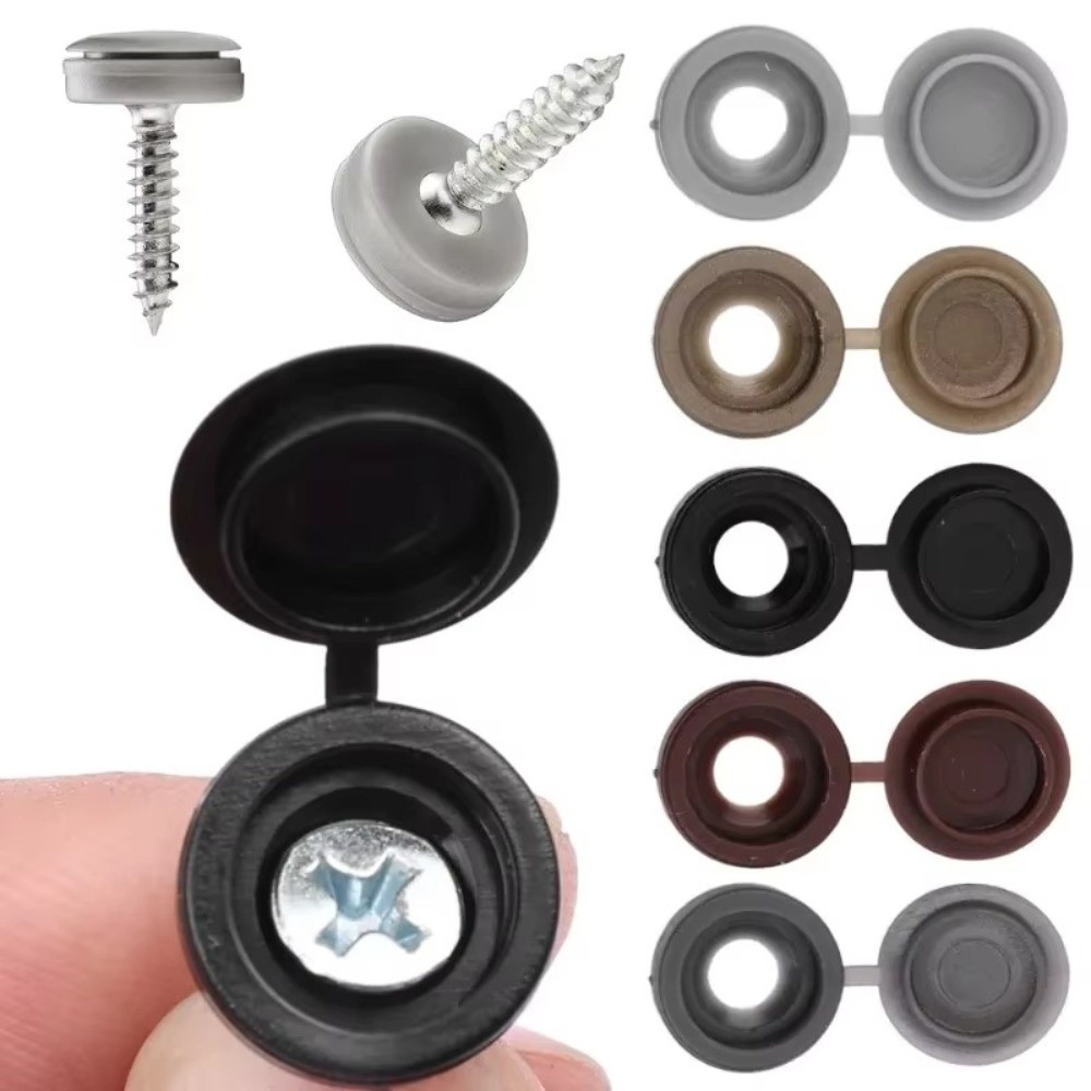 100 個新しいユニバーサルフィットネジ保護カバースナップ保 - Furniture Hardware Fixing Screws のレビューと価格