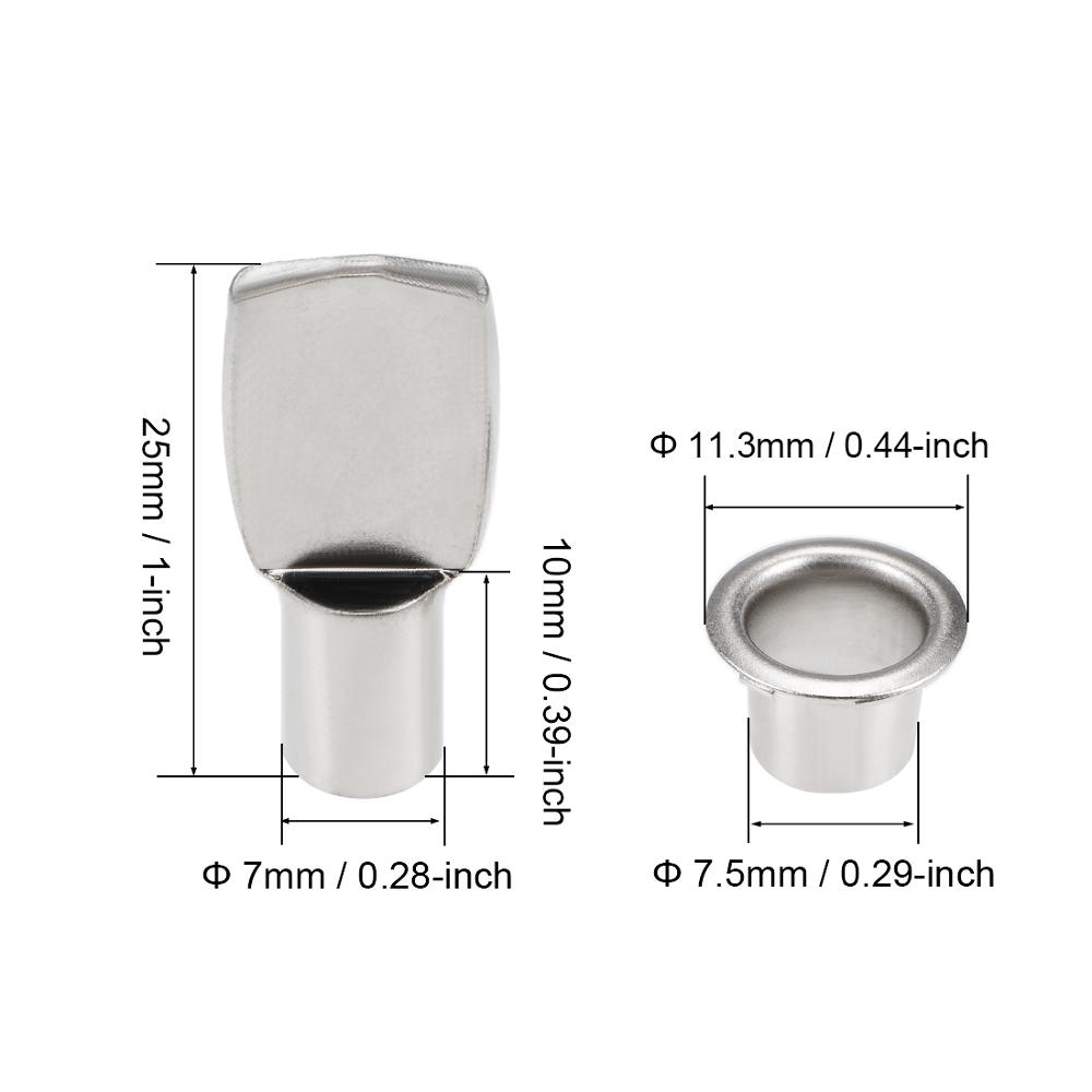 Uxcell 20-200個のシェルフブラケットペグ5x 1 - Shelf Peg Support のレビューと価格